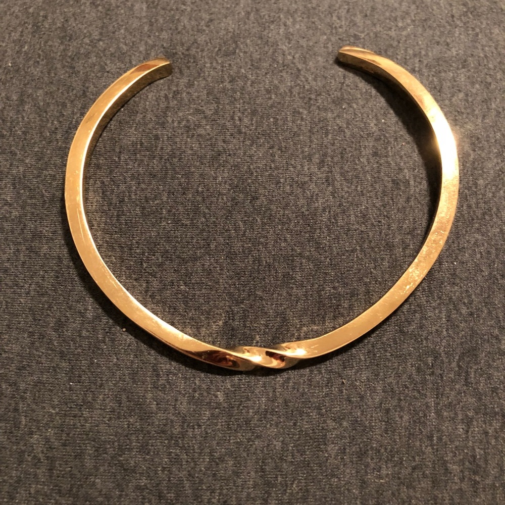 TOMTOM 18k gold plated rotation collar